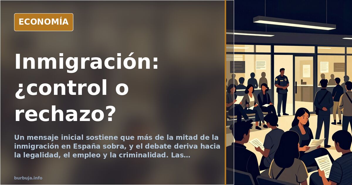 El debate sobre el límite a la inmigración: entre el control y el rechazo