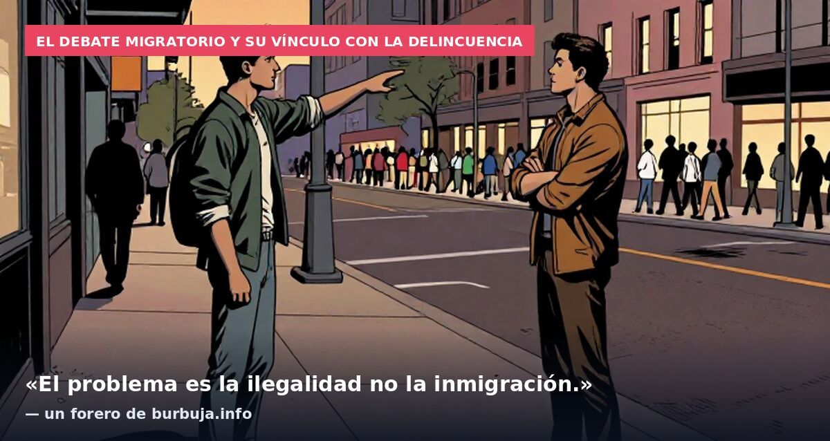 El debate migratorio y su vínculo con la delincuencia: «El problema es la ilegalidad no la inmigración.» — un forero de burbuja.info