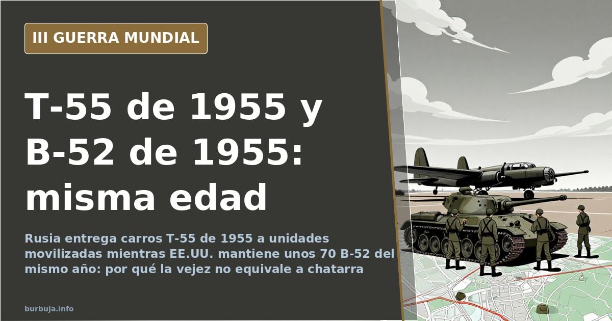 T-55 and B-52: Both Entered Service in 1955