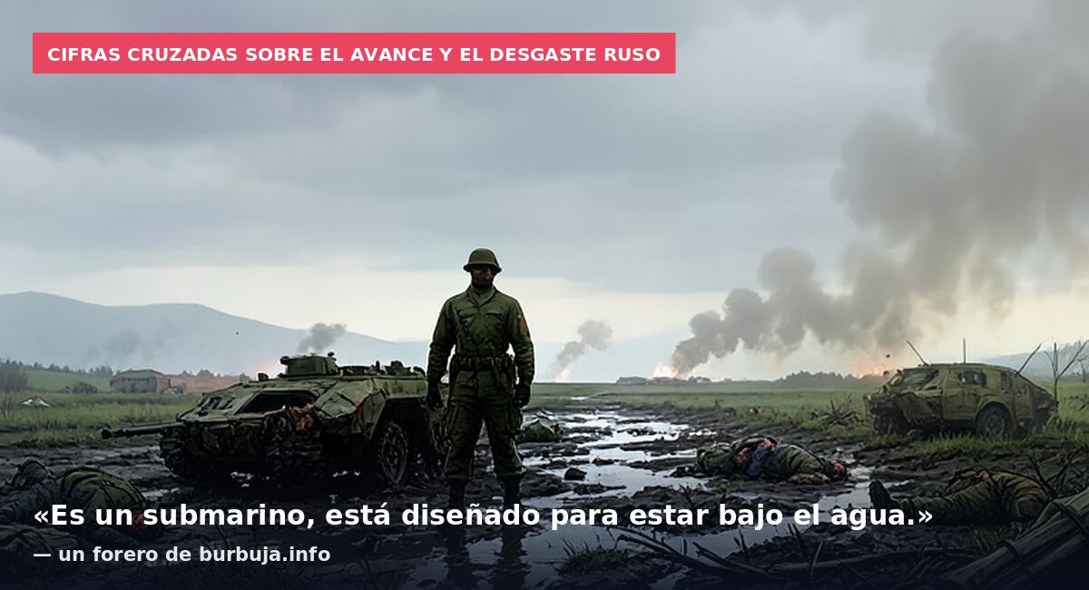 Cifras cruzadas sobre el avance y el desgaste ruso: «Es un submarino, está diseñado para estar bajo el agua.» — un forero de burbuja.info
