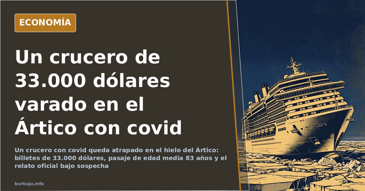 Crucero con covid varado en el Ártico: 33.000 dólares el billete