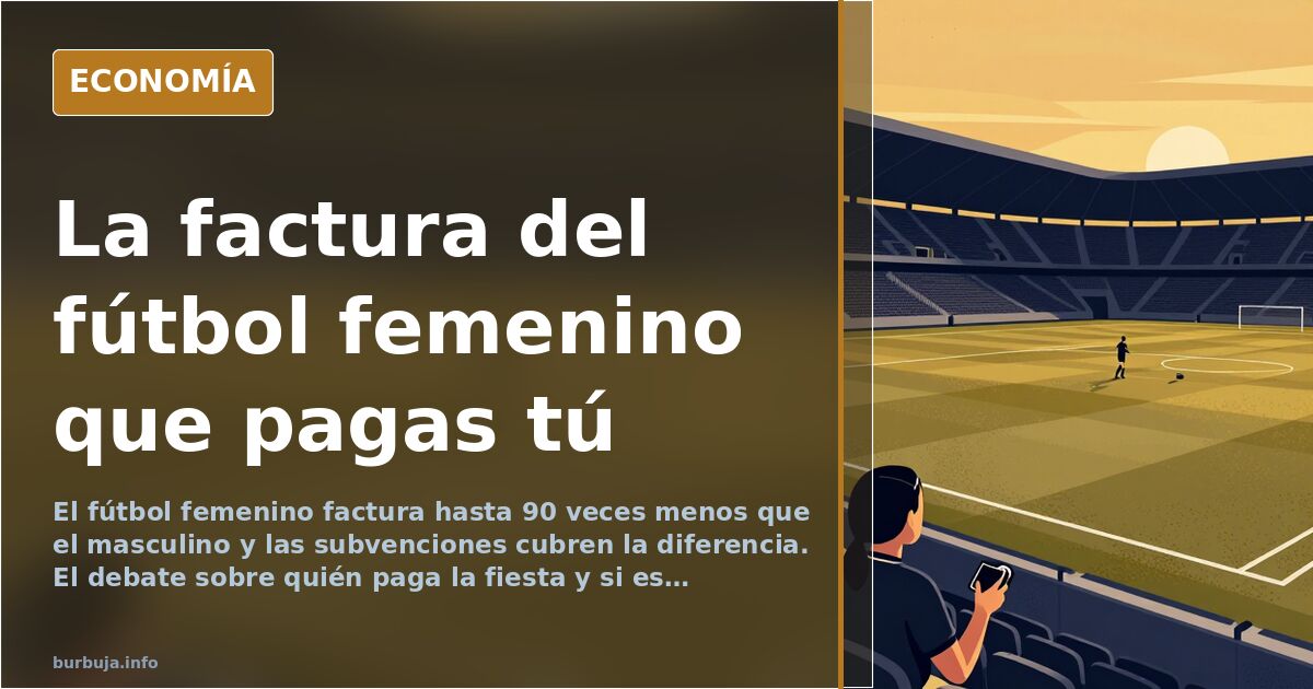 Fútbol femenino: quién paga la factura de las subvenciones