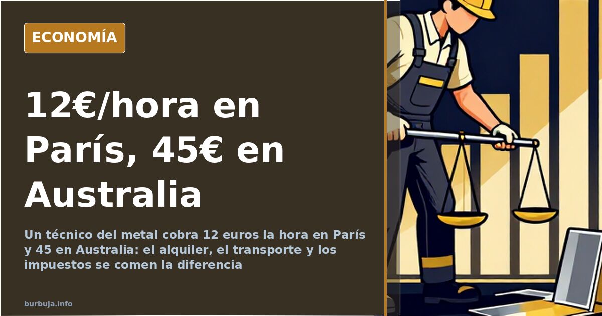 París paga 12€/hora por el oficio que Australia paga a 45€