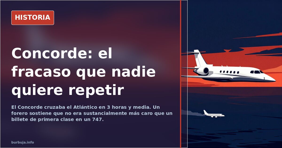 El Concorde: 30 años sin supersónico comercial