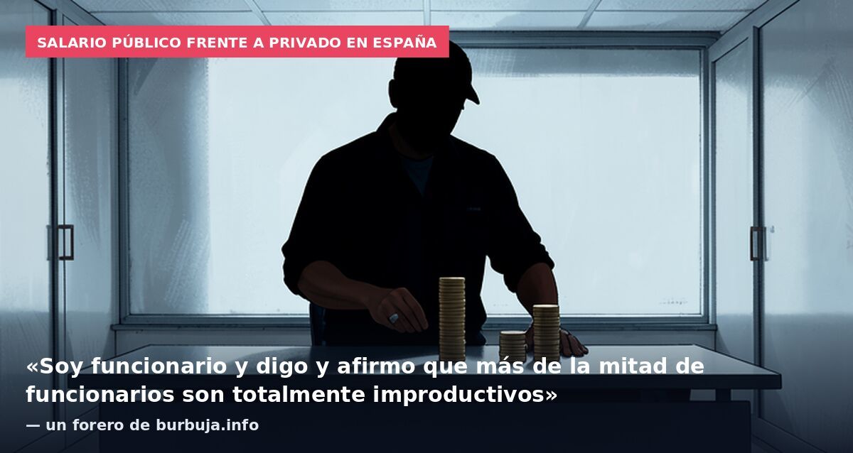 Salario público frente a privado en España: «Soy funcionario y digo y afirmo que más de la mitad de funcionarios son totalmente improductivos» — un forero de burbuja.info