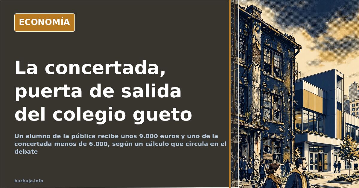 La concertada se consolida como escape del colegio gueto