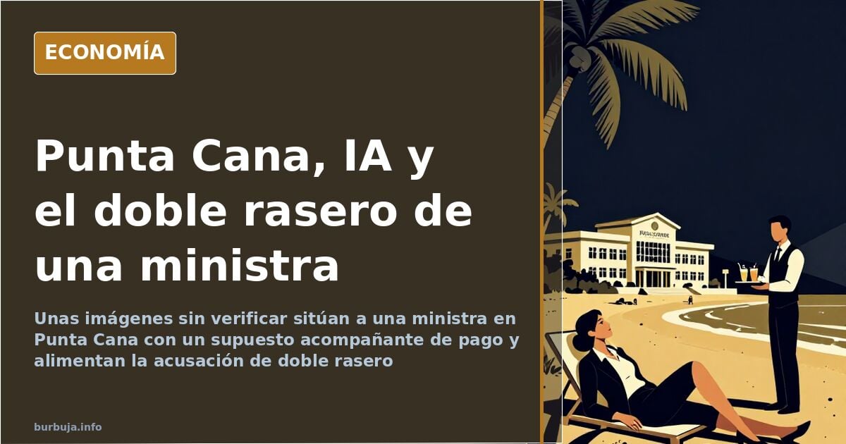 Punta Cana, IA y la acusación de doble rasero a una ministra
