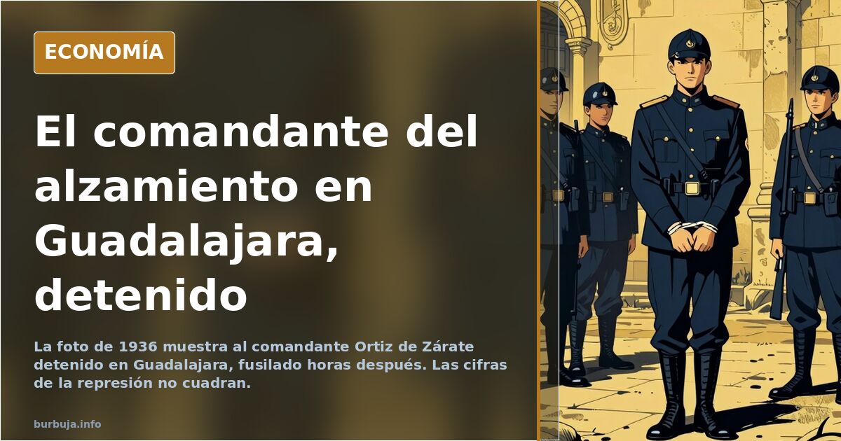 Ortiz de Zárate: detenido el 22 de julio de 1936 en Guadalajara