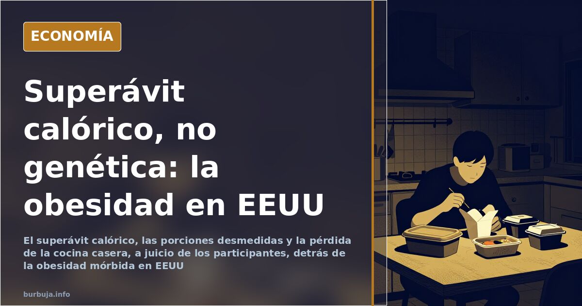 Por qué la obesidad mórbida en EEUU no es cuestión de genética
