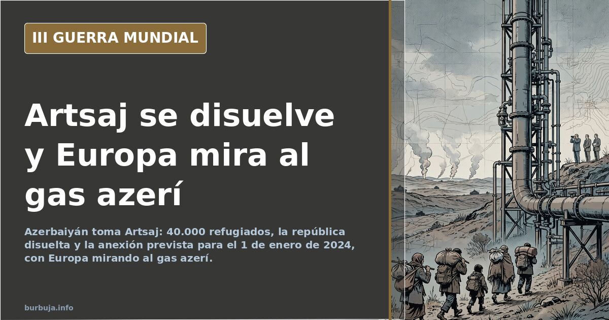 Azerbaiyán consuma la toma de Artsaj entre silencio y gas