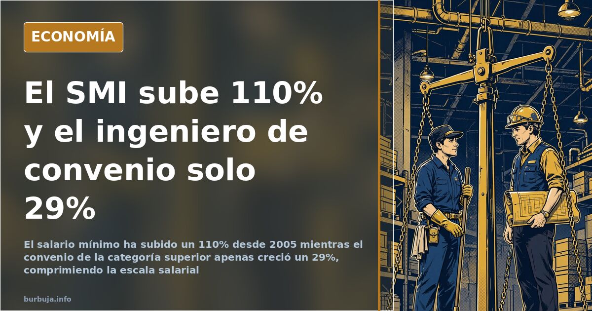 Spain's Minimum Wage Rises 110%, Engineer Salaries Just 29%