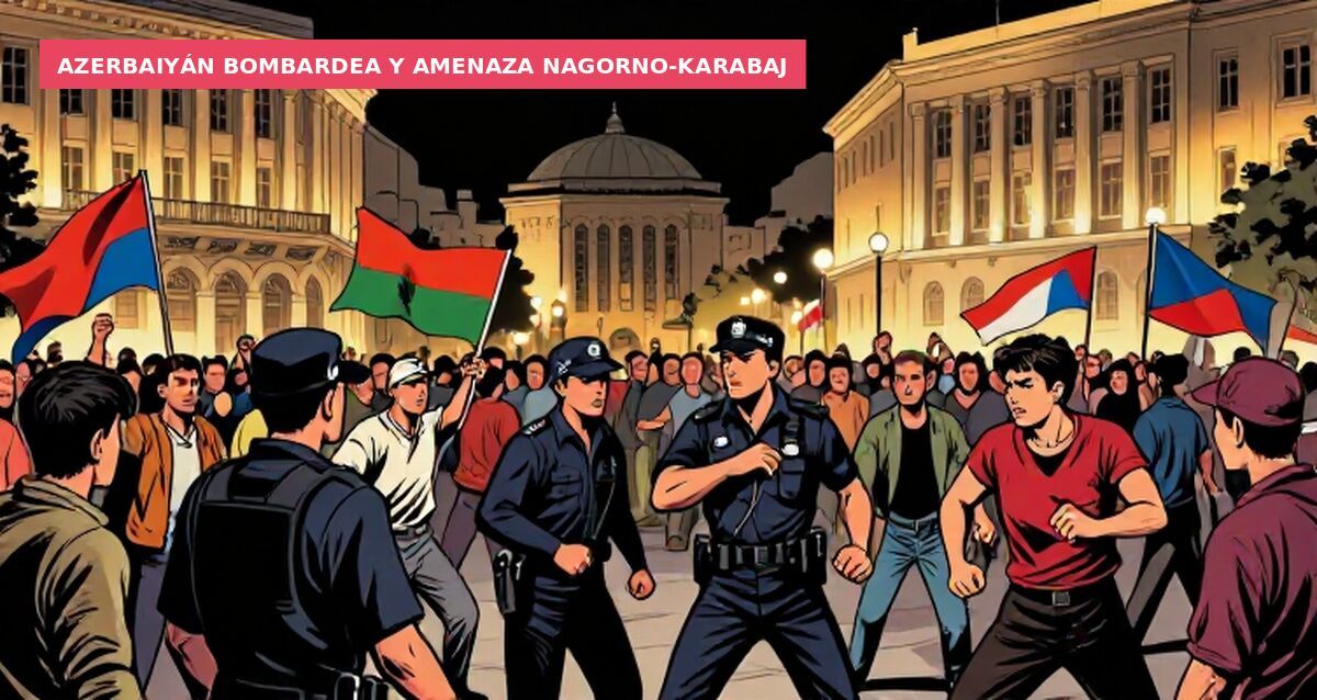 Azerbaiyán bombardea y amenaza Nagorno-Karabaj