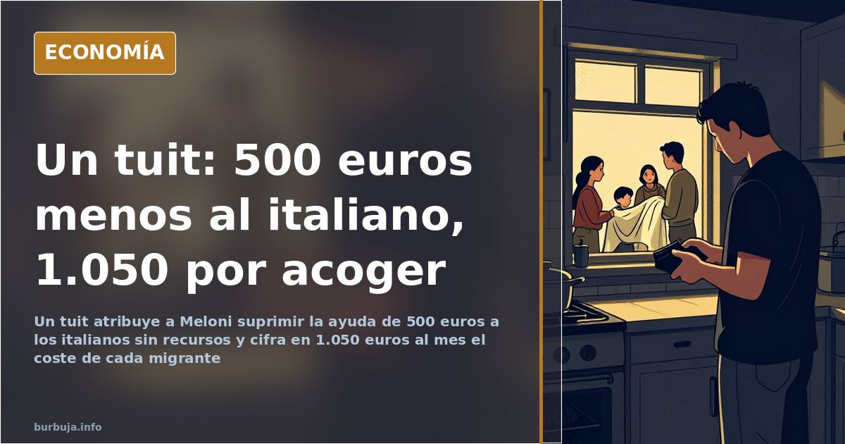 Meloni accused of cutting 500 euro aid while admitting 190,000 migrants