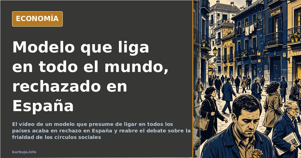Ilustración editorial de un joven con cámara abordando a mujeres desconocidas en la calle, ejemplo del cold approach en Españ
