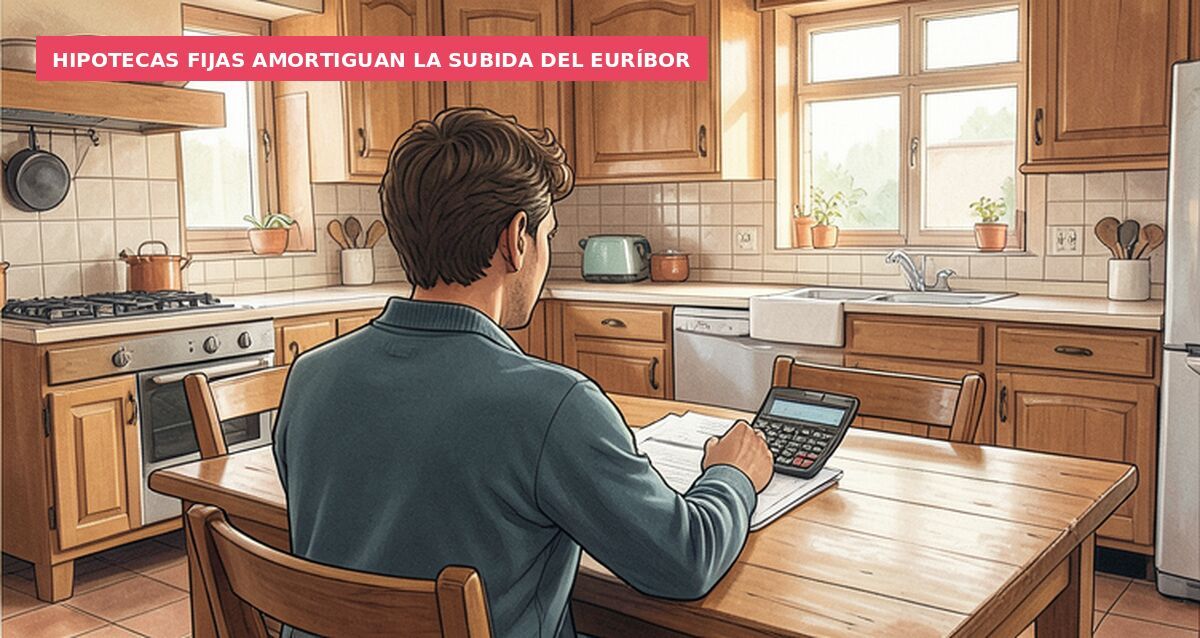 Hipotecas fijas amortiguan la subida del euríbor