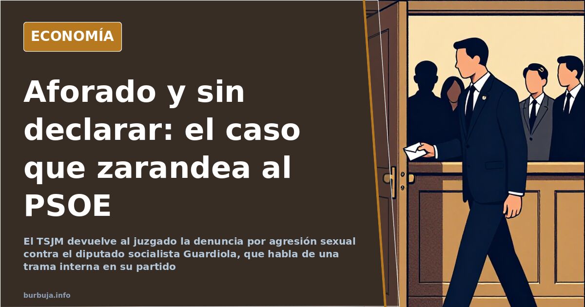 El TSJM ordena indagar la denuncia contra el diputado Guardiola