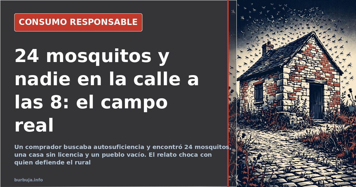 Idealized rural life clashes with reality: mosquitoes and illegal homes