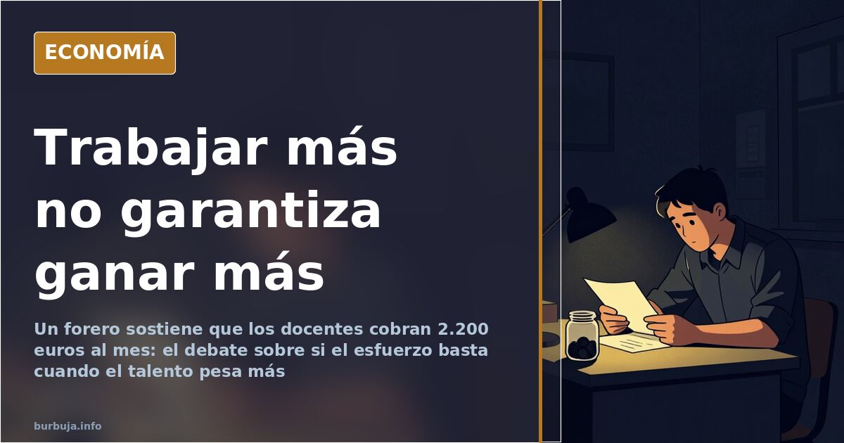Por qué trabajar más no garantiza ganar más en España