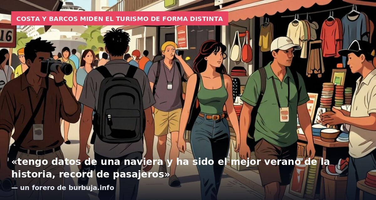 Costa y barcos miden el turismo de forma distinta: «tengo datos de una naviera y ha sido el mejor verano de la historia, record de pasajeros» — un forero de burbuja.info
