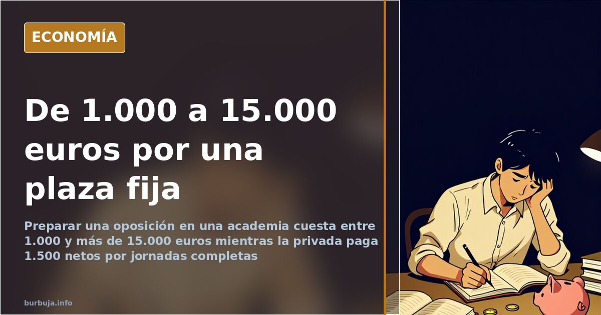 Las academias de oposiciones ya cobran hasta 15.000 euros