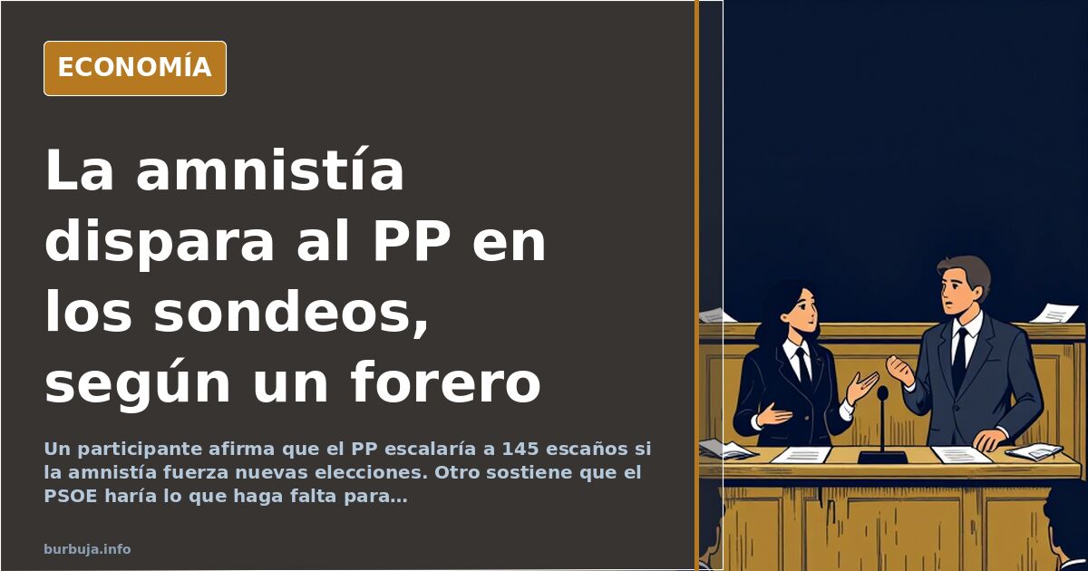 Ilustración editorial de urnas y papeletas en azul marino y dorado representando el impacto electoral de la amnistía