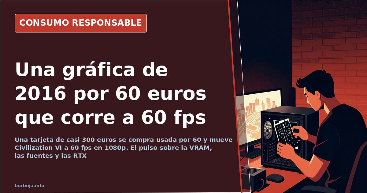 GTX 1060 6GB por 60 euros: la gráfica de 2016 que aún aguanta