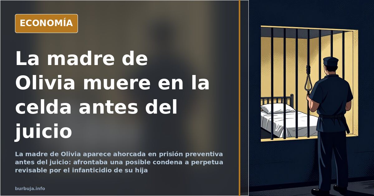 La madre de Olivia se suicida en prisión antes de ser juzgada