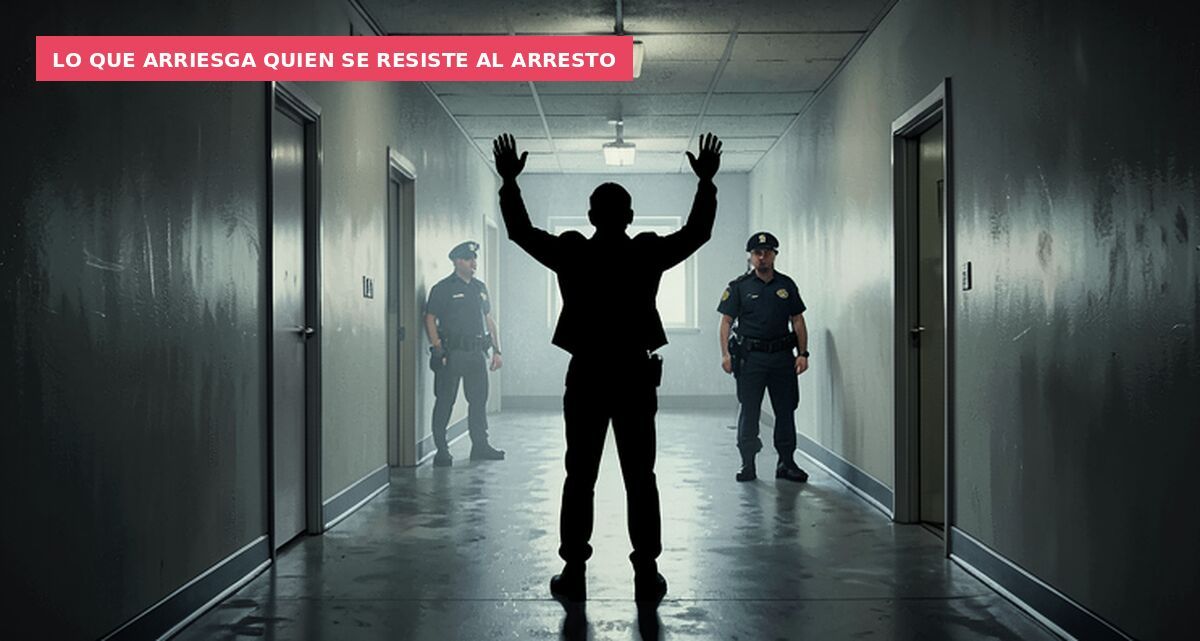 Lo que arriesga quien se resiste al arresto