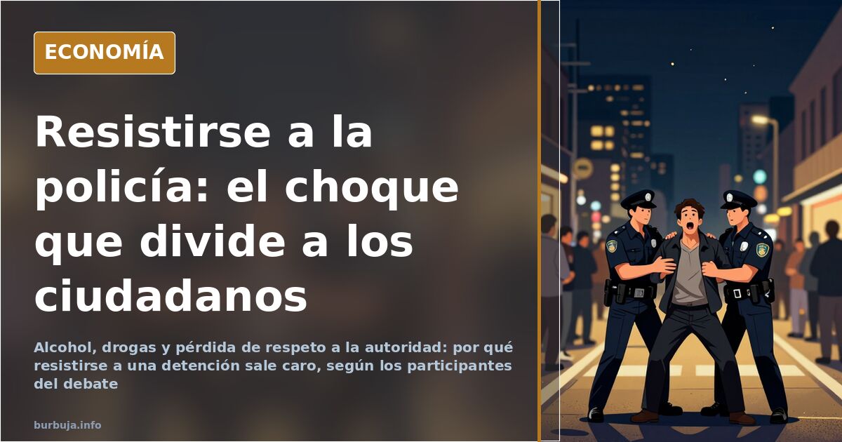 Resistirse a la policía: el choque que divide a los ciudadanos