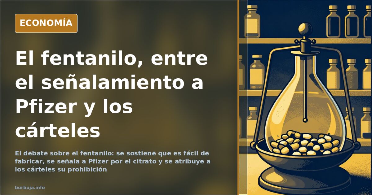 Fentanilo: fácil de fabricar, letal y el señalamiento a Pfizer