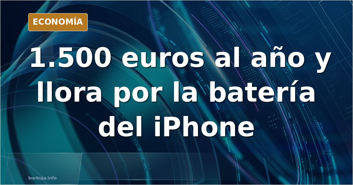 Joven sentada en un coche mirando la pantalla de su iPhone con la batería casi agotada