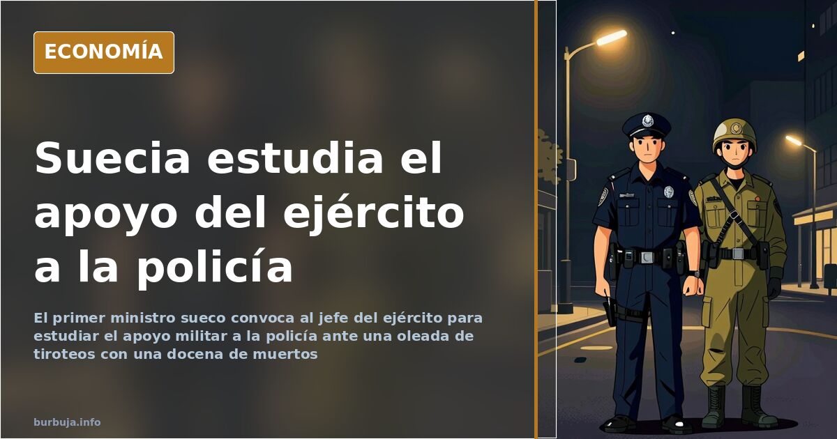 Suecia estudia implicar al ejército contra las bandas