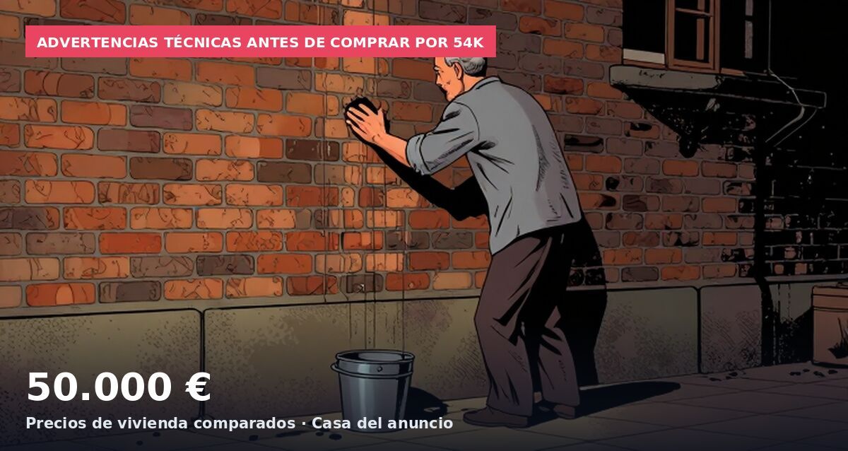Advertencias técnicas antes de comprar por 54K: 50.000 € Precios de vivienda comparados · Casa del anuncio