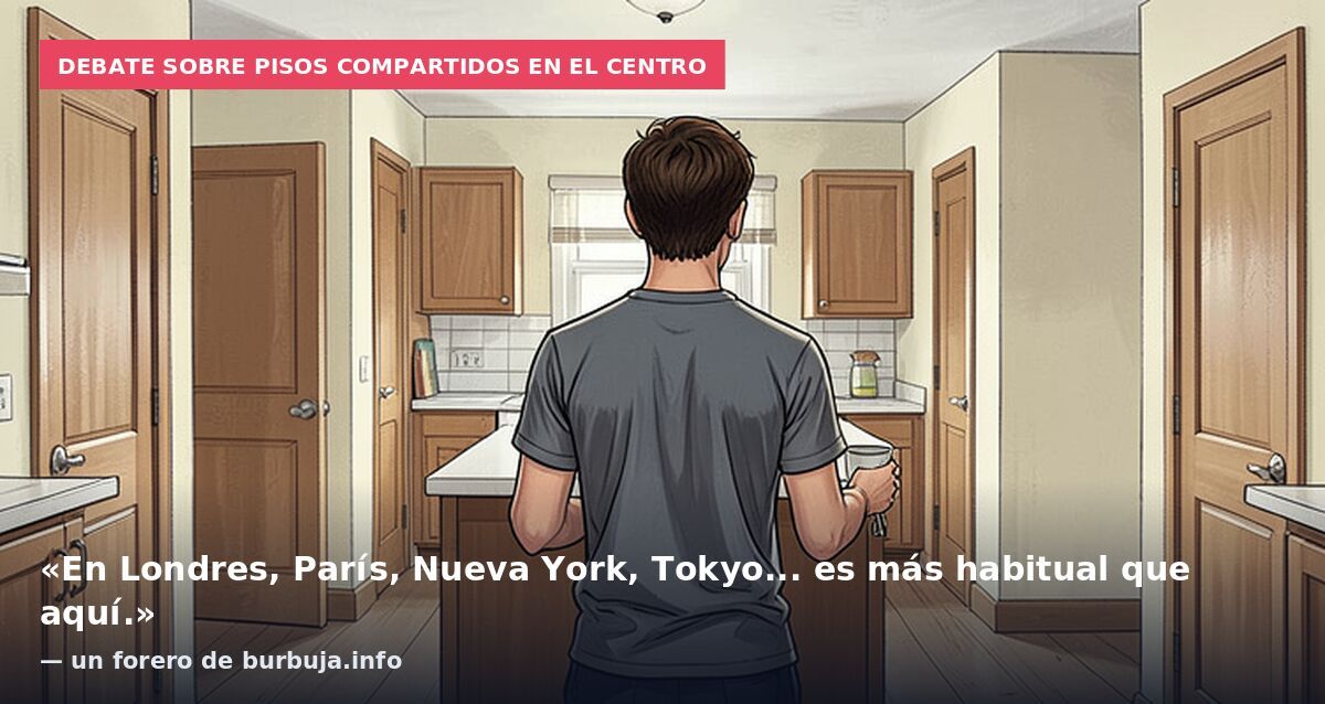 Debate sobre pisos compartidos en el centro: «En Londres, París, Nueva York, Tokyo... es más habitual que aquí.» — un forero de burbuja.info