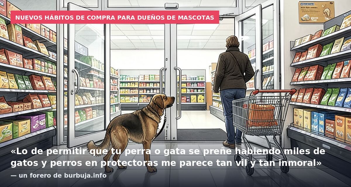 Nuevos hábitos de compra para dueños de mascotas: «Lo de permitir que tu perra o gata se preñe habiendo miles de gatos y perros en protectoras me parece tan vil y tan inmoral» — un forero de burbuja.info