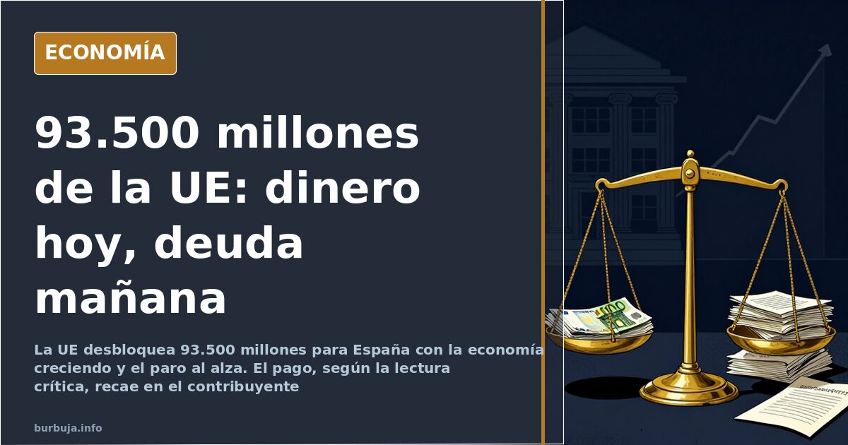 93.500 millones de la UE: dinero fresco y deuda a plazos