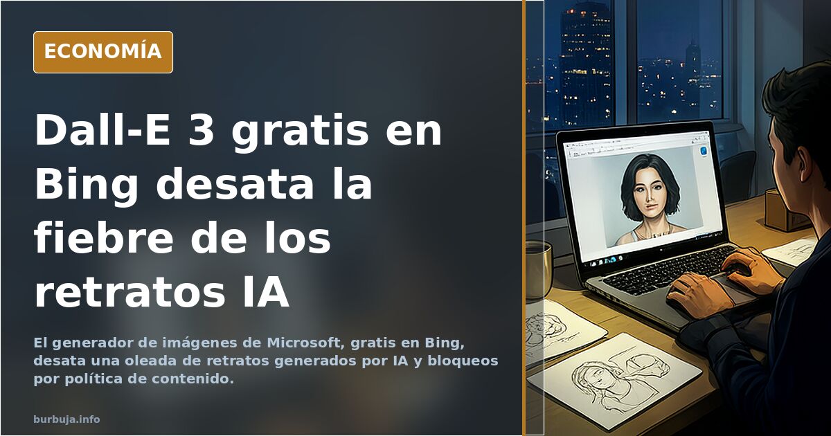 Dall-E 3 gratis en Bing desata la fiebre de los retratos IA