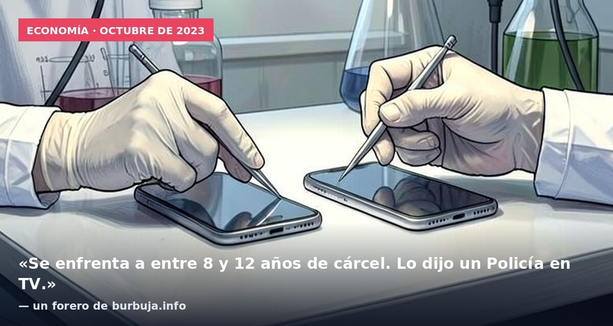 Economía · octubre de 2023: «Se enfrenta a entre 8 y 12 años de cárcel. Lo dijo un Policía en TV.» — un forero de burbuja.info