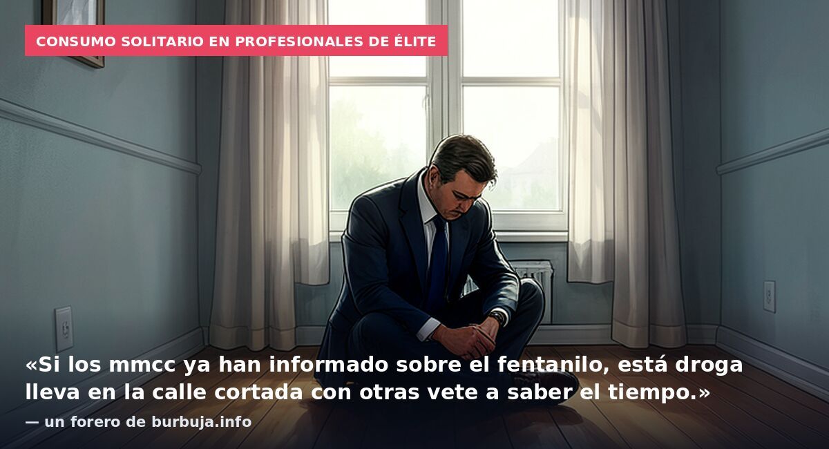 Consumo solitario en profesionales de élite: «Si los mmcc ya han informado sobre el fentanilo, está droga lleva en la calle cortada con otras vete a saber el tiempo.» — un forero de burbuja.info