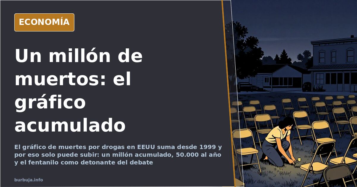 El gráfico acumulado que infla las muertes por drogas en EEUU