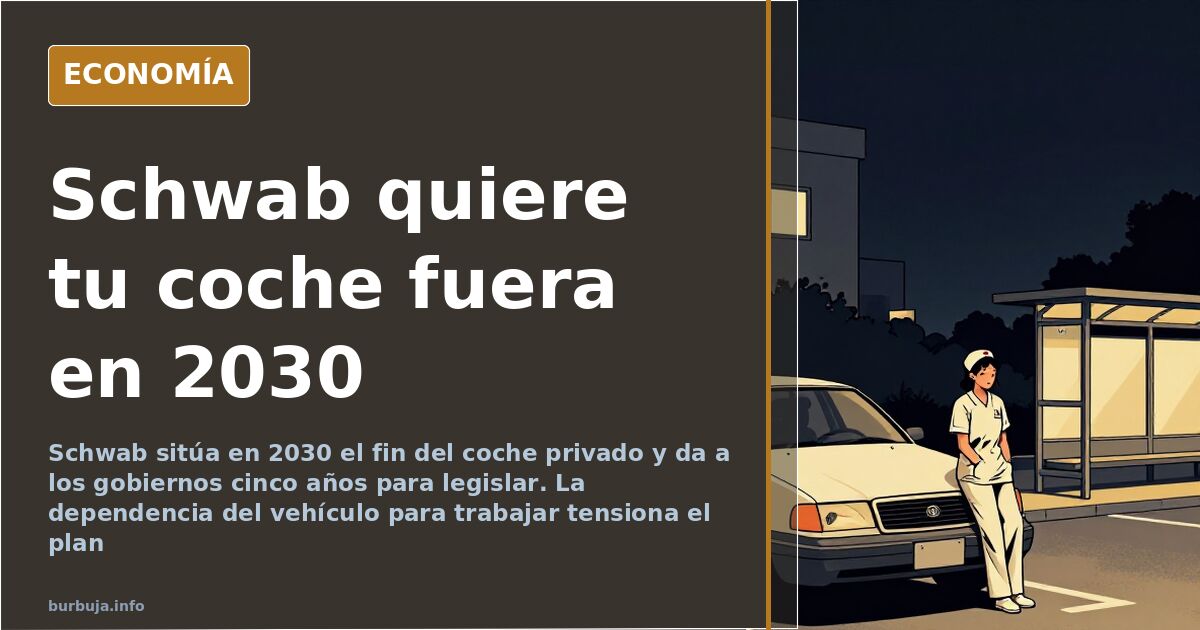 Klaus Schwab anuncia el fin del coche privado para 2030
