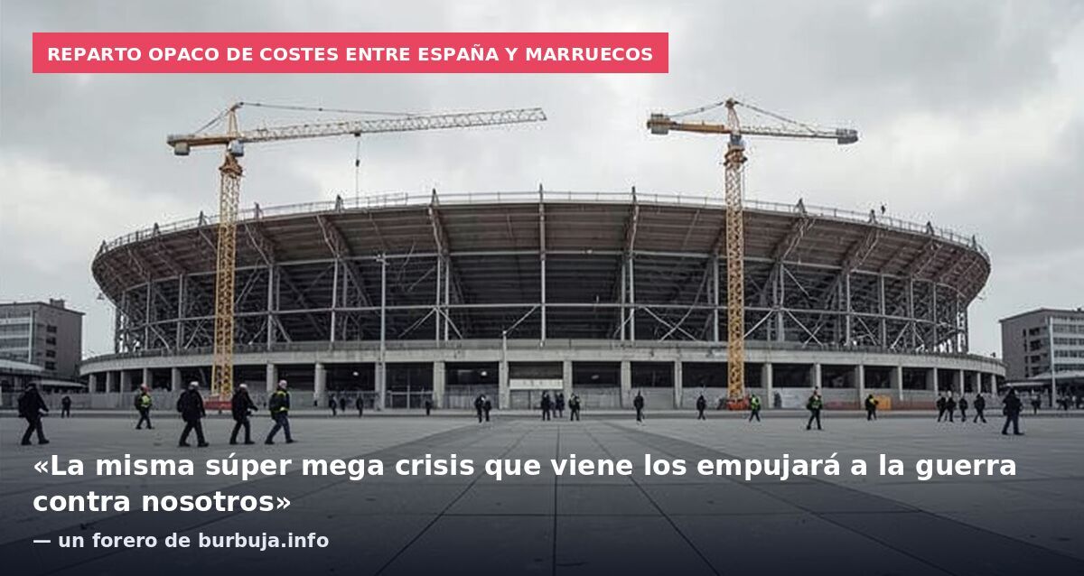 Reparto opaco de costes entre España y Marruecos: «La misma súper mega crisis que viene los empujará a la guerra contra nosotros» — un forero de burbuja.info
