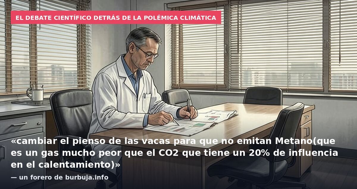 El debate científico detrás de la polémica climática: «cambiar el pienso de las vacas para que no emitan Metano(que es un gas mucho peor que el CO2 que tiene un 20% de influencia en el calentamiento)» — un forero de burbuja.info