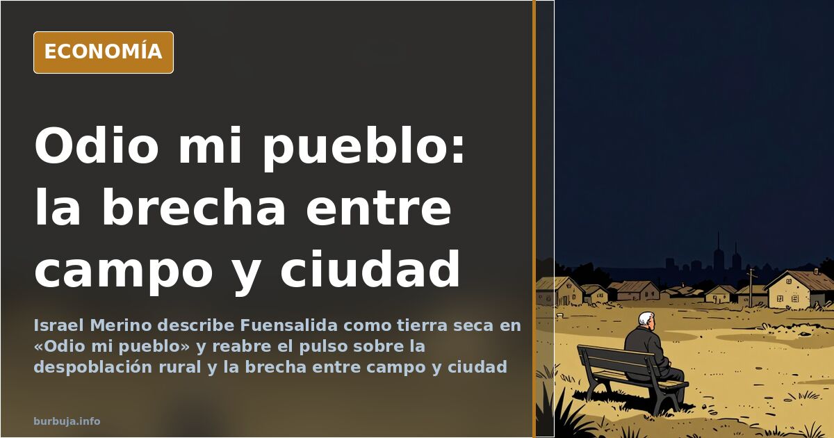 Calle de un pueblo castellano de La Sagra con casas encaladas y horizonte de tierra árida bajo cielo pálido
