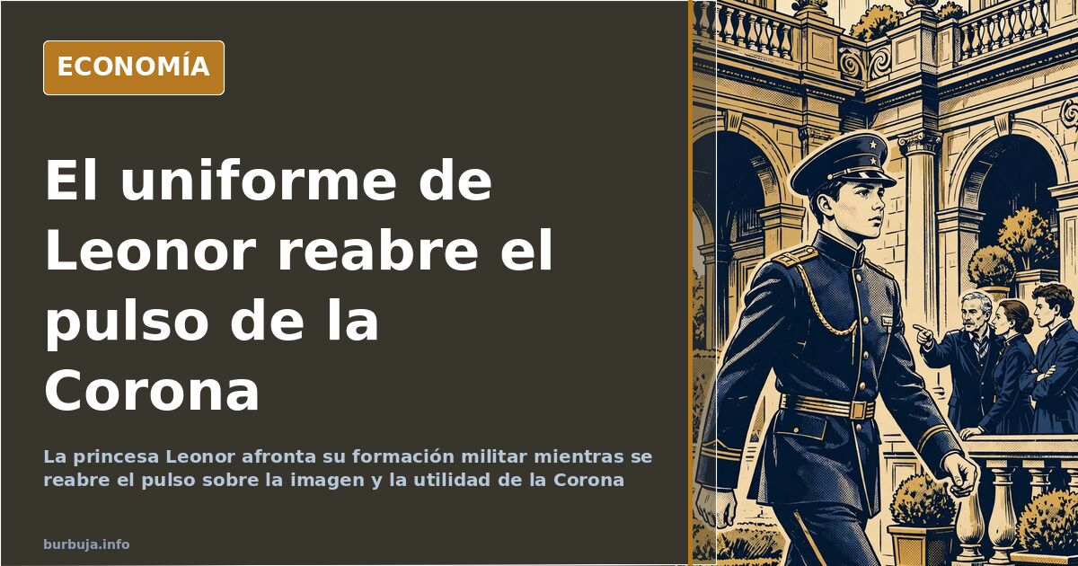 Princesa Leonor de Borbón con uniforme militar durante su formación