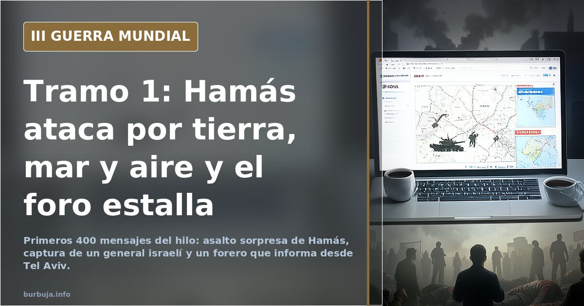 Tramo 1: Hamás ataca por tierra, mar y aire y el foro estalla
