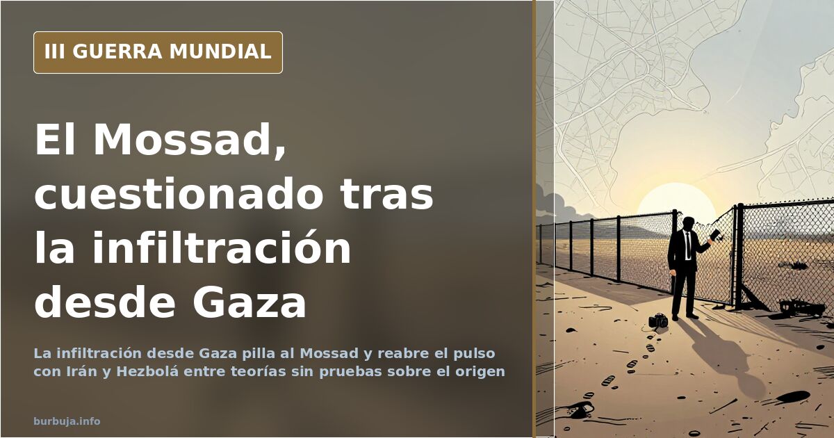 Infiltración desde Gaza: el Mossad, en el punto de mira