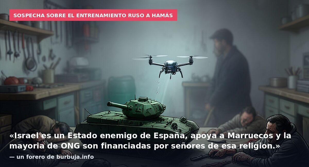 Sospecha sobre el entrenamiento ruso a Hamás: «Israel es un Estado enemigo de España, apoya a Marruecos y la mayoria de ONG son financiadas por señores de esa religion.» — un forero de burbuja.info