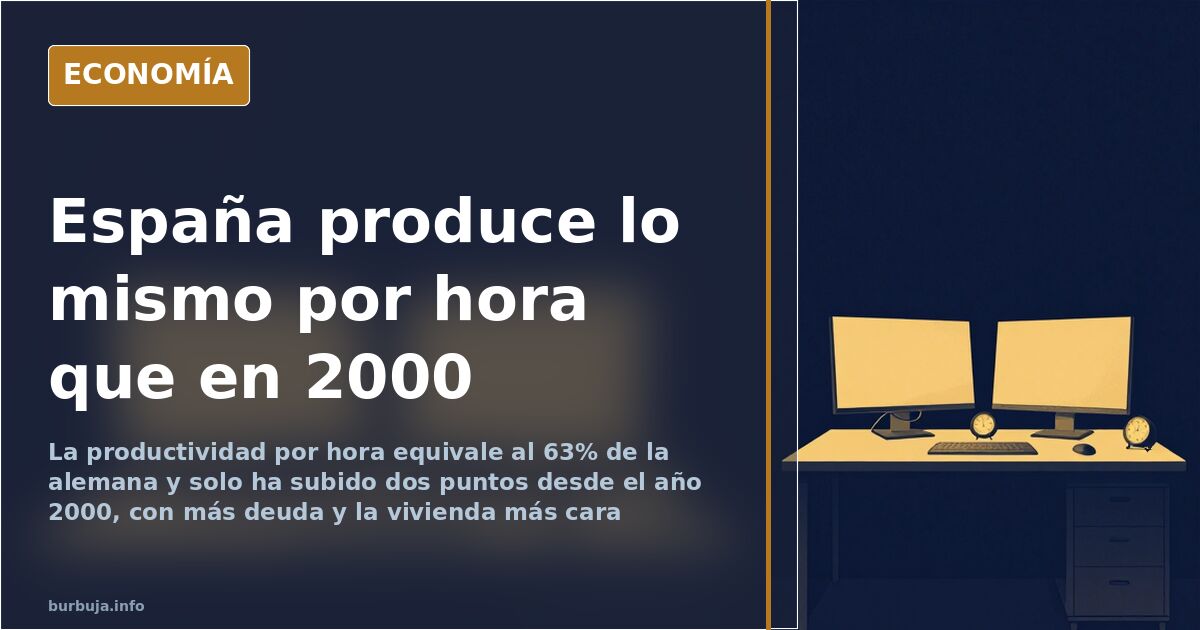 Productividad española: estancada desde el año 2000
