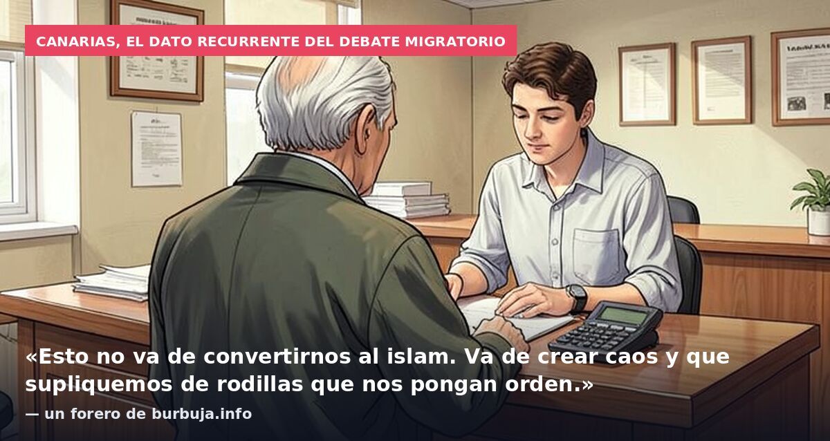 Canarias, el dato recurrente del debate migratorio: «Esto no va de convertirnos al islam. Va de crear caos y que supliquemos de rodillas que nos pongan orden.» — un forero de burbuja.info